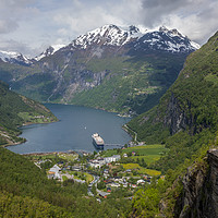 Buy canvas prints of Above Geiranger by Thomas Schaeffer