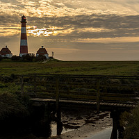 Buy canvas prints of Westerhever Lighthouse by Thomas Schaeffer