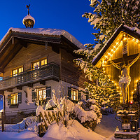 Buy canvas prints of Austrian winter idyll by Thomas Schaeffer
