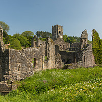Buy canvas prints of Fountains Abbey by Thomas Schaeffer
