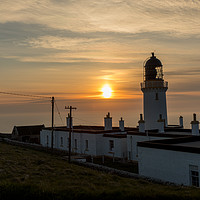 Buy canvas prints of Foggy evening at Dunnet head Lighthouse by Thomas Schaeffer