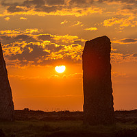 Buy canvas prints of Sunse at the Ring of Brodgar by Thomas Schaeffer