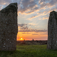 Buy canvas prints of Sunset am Ring of Brodgar by Thomas Schaeffer