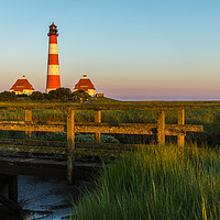 Buy canvas prints of Lighthouse sunrise by Thomas Schaeffer