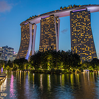 Buy canvas prints of Marina Bay Sands Hotel by Thomas Schaeffer