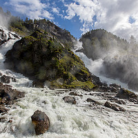 Buy canvas prints of Latefoss by Thomas Schaeffer