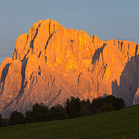 Buy canvas prints of Sunset @ Alpe di Siusi by Thomas Schaeffer