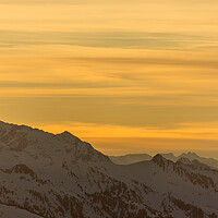 Buy canvas prints of Alpine sunset by Thomas Schaeffer