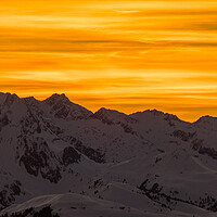 Buy canvas prints of alps sunset mod by Thomas Schaeffer