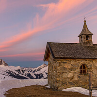 Buy canvas prints of Austria chapel sunset by Thomas Schaeffer
