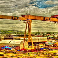 Buy canvas prints of Harland & Wolff by pauline morris