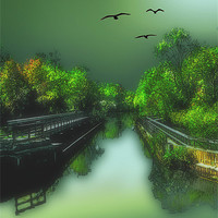 Buy canvas prints of THE OLD CANAL by Tom York