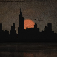 Buy canvas prints of NEW YORK CITY SKYLINE by Tom York