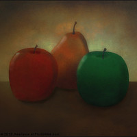 Buy canvas prints of APPLES AND PEAR by Tom York