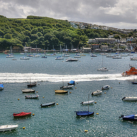 Buy canvas prints of Fowey Lifeboat by Simon Litchfield