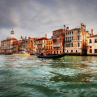 Buy canvas prints of Venice Grand Canal Santa Maria della Salute by Simon Litchfield