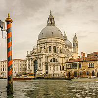 Buy canvas prints of Venice Grand Canal Santa Maria della Salute by Simon Litchfield