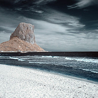 Buy canvas prints of Calpe Rock by Dave Livsey