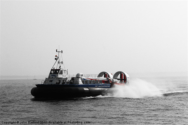 Portsmouth Hovercraft Picture Board by John Basford