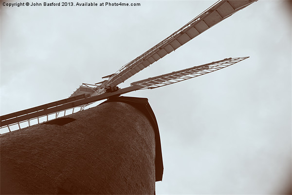 Brixton Windmill Picture Board by John Basford