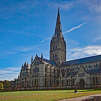 Buy canvas prints of Salisbury Cathedral by Geoff Storey
