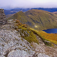 Buy canvas prints of View from summit of Ben Lawers (2) by Geoff Storey