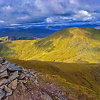 Buy canvas prints of On the way down from Ben Lawers by Geoff Storey