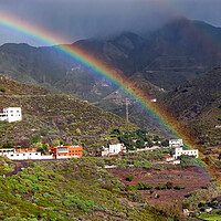 Buy canvas prints of Anaga Mountains Rainbow by Geoff Storey