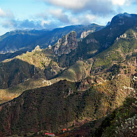 Buy canvas prints of Green Anaga Mountains by Geoff Storey