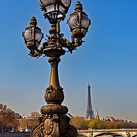 Buy canvas prints of Pont Alexandre and Eiffel Tower by Geoff Storey