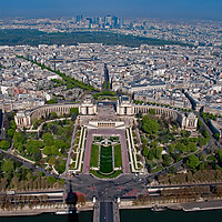 Buy canvas prints of View from Eiffel Tower  by Geoff Storey