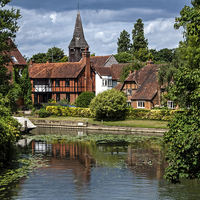 Buy canvas prints of Whitchurch-on-Thames by Geoff Storey