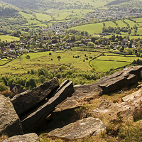 Buy canvas prints of  View from Curbar Edge by Geoff Storey