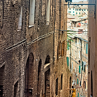 Buy canvas prints of Siena City Street by Geoff Storey