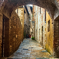 Buy canvas prints of Street in Colle di Val d'Elsa by Geoff Storey