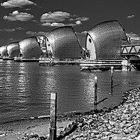Buy canvas prints of Thames Barrier   by Joyce Storey