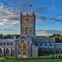 Buy canvas prints of Evening at St David's Cathedral by Joyce Storey