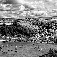 Buy canvas prints of Looking  down on Lower Fishguard Harbour by Joyce Storey