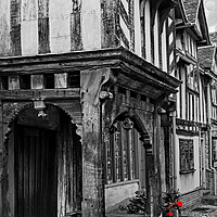 Buy canvas prints of A doorway at The Lord Leycester by Joyce Storey