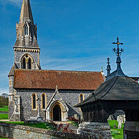 Buy canvas prints of St Mark's Church, Englefield, Berkshire by Joyce Storey