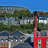 Buy canvas prints of McCaig's Tower on Battery Hill, Oban by Joyce Storey