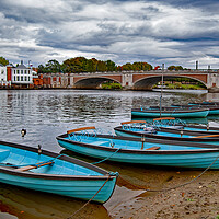 Buy canvas prints of Hampton Court Bridge by Joyce Storey