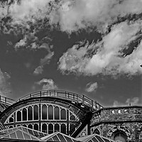 Buy canvas prints of Rooftops of York Station by Joyce Storey