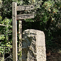Buy canvas prints of Signpost at the Source by Joyce Storey