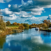 Buy canvas prints of The Thames near Eaton Footbridge  by Joyce Storey