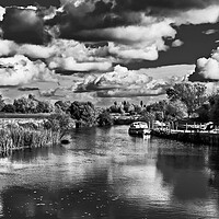 Buy canvas prints of A Cloudy view of the Thames by Joyce Storey