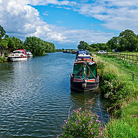 Buy canvas prints of Thames Path near Radcot Bridge by Joyce Storey