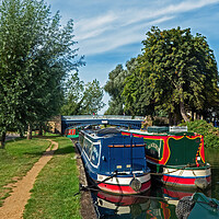 Buy canvas prints of Narrowboats on the River Thames by Joyce Storey