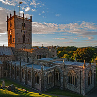 Buy canvas prints of Early Evening at St David's Cathedral by Joyce Storey