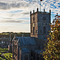 Buy canvas prints of St David's Cathedral in September by Joyce Storey